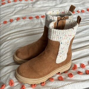 Cozy Tan Kids Boots